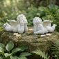 Preview: 2er Set Niedliche Engel liegend ca. 13 cm - Dekoration